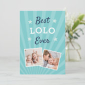 Beste Lolo Ever | Foto Vaderdag Kaart (Staand voorkant)