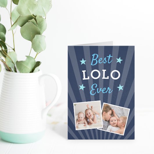 Beste Lolo Ever | Foto Vaderdag Kaart