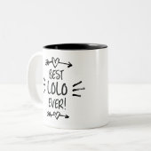 Beste Lolo Ever Tweekleurige Koffiemok (Voorkant links)
