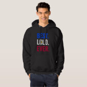 Beste Lolo ooit liefde Lolo Vaders Dag Opa Geboort Hoodie (Voorkant volledig)