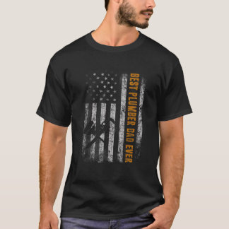 Beste loodgieter vader ooit Pipefitter Vaderdag T-shirt