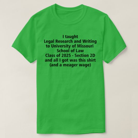 Beste LRW Professor T-shirt (Design voorkant)