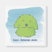 Beste. Luisteraar. Ooit. Vierkante magneet (Voorkant)