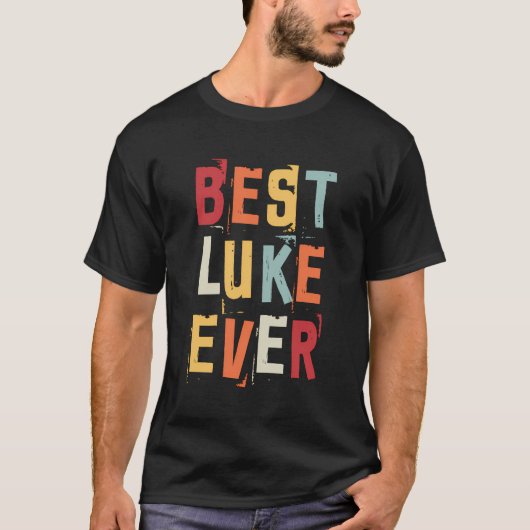 Beste Luke Ooit Populair Retro geboortenamen Luke T-shirt (Voorkant)