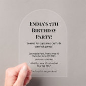 Beste Luxe Clear Acryl Verjaardagsfeest Acryl Uitnodigingen (Insitu (Draagbaar))