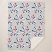 Beste Luxe stijlvolle kleurrijke Sherpa Deken (Voorkant)