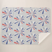 Beste Luxe stijlvolle kleurrijke Sherpa Deken (Voorkant (horizontaal))