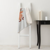 Beste Luxe stijlvolle waterkleur bloemen Sherpa Deken (In situ)