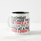 Beste maandag Mok (Voorkant links)