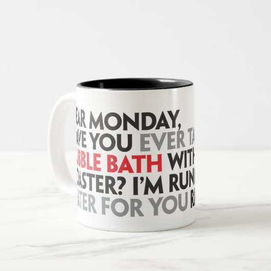 Beste maandag Mok (Voorkant links)