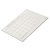 Beste maandplanner 11 inch x 8,5 inch Notitieblok  (Schuin)