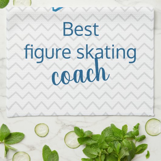 Beste maatskuiker - blauwe sterren schaats handdoe theedoek (Gevouwen)