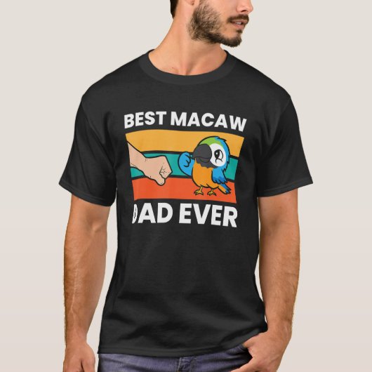 Beste Macaw Papaver van Macaw Parrot T-shirt (Voorkant)