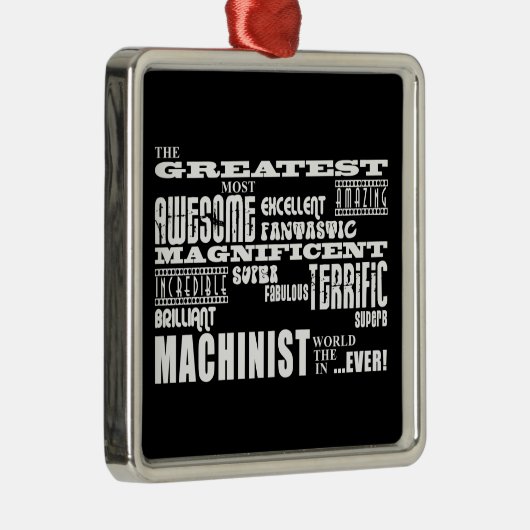 Beste machines : Grootste machinist Metalen Ornament (Rechts)