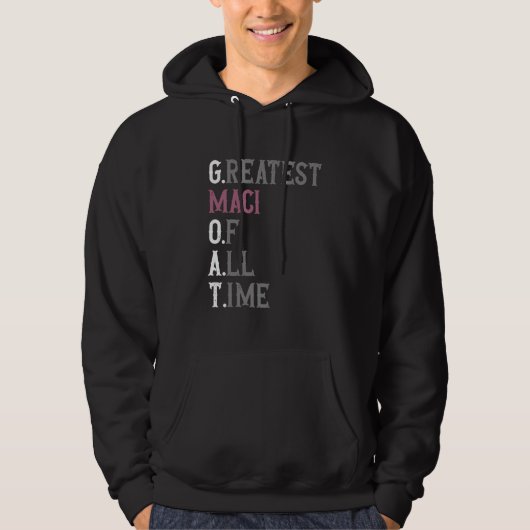 Beste Maci aller tijden GOAT Maci Hoodie (Voorkant)