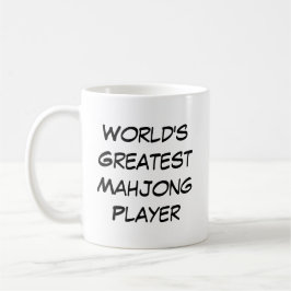 "Beste Mahjongspeler ter Wereld" Koffiemok