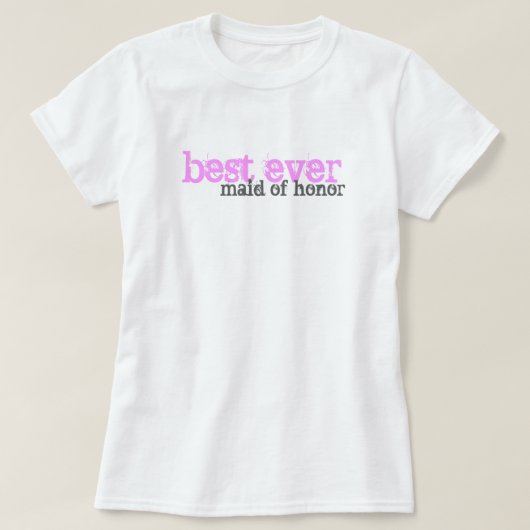Beste Maid of Honor T-shirt (Design voorkant)
