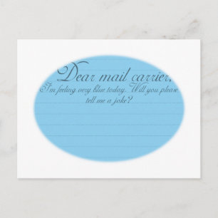 Beste Mail Carrier grappig briefkaart