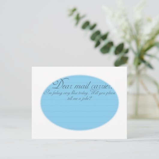 Beste Mail Carrier Grappige grap briefkaart (Staand voorkant)