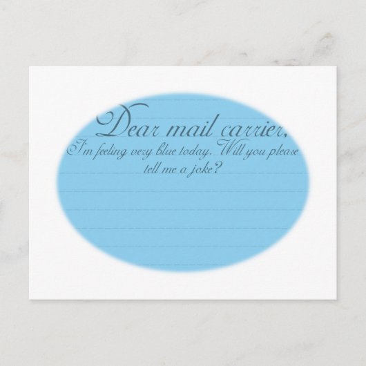 Beste Mail Carrier Grappige grap briefkaart (Voorkant)