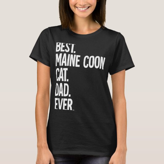 Beste Maine Coon Cat Pap ooit T-shirt (Voorkant)