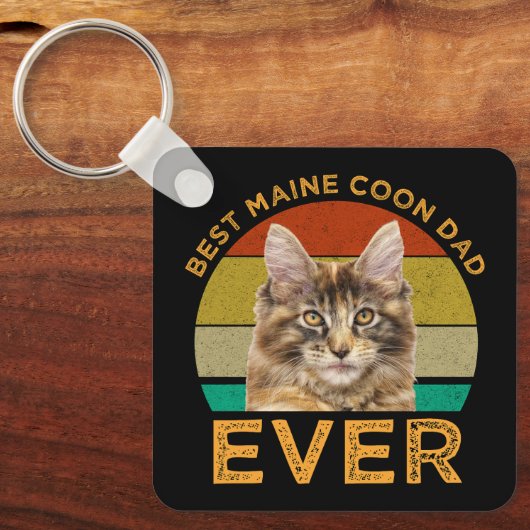 Beste Maine Coon papa ooit Sleutelhanger (Voorkant)