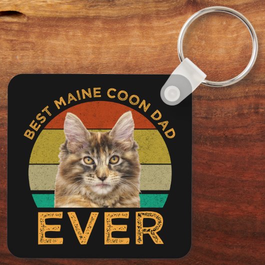 Beste Maine Coon papa ooit Sleutelhanger (Achterkant)