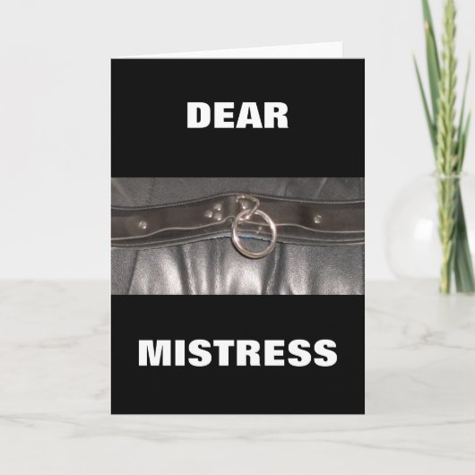 BESTE MAITRESSE KAART (Voorkant)