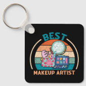 Beste make-up artiest - Retro stijl Sleutelhanger (Voorkant)
