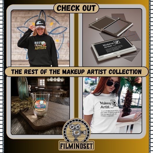 Beste make-up artiest - Retro Style Shot Glass Shot Glas