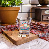 Beste make-up artiest - Retro Style Shot Glass Shot Glas