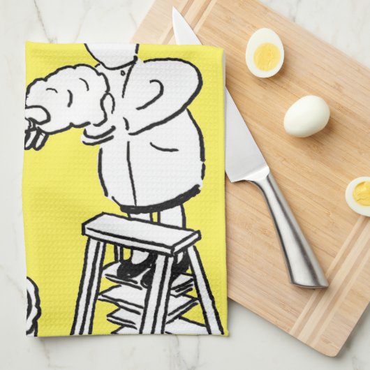 Beste makreelmaker die reuzenkeuken decorreert theedoek (Quarter Fold)