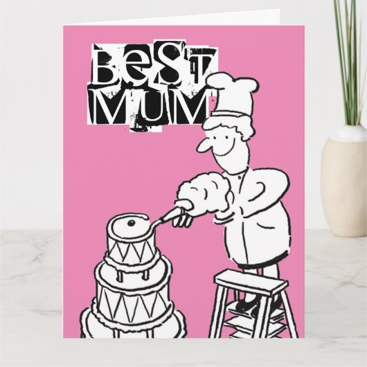 Beste makreelmaker voor decorteren Giant Cake Card Kaart (Voorkant)