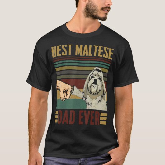 beste Maltese vader ooit Mannen vaderdag T-shirt (Voorkant)