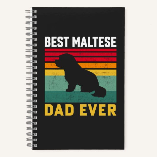 Beste Maltezer vader ooit, Malteese hond pa Notitieboek (Voorkant)