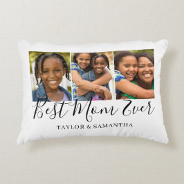 Beste mam 3 Fotocollage Accent Pillow Accent Kussen