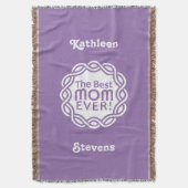 BESTE MAM aangepaste gooi deken (Voorkant Verticaal)