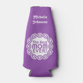 BESTE MAM aangepaste naam & kleur drankkoeler Flesjeskoeler (Voorkant)