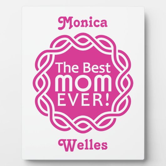 BESTE MAM aangepaste plaque Fotoplaat (Voorkant)
