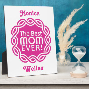 BESTE MAM aangepaste plaque Fotoplaat