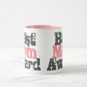 Beste Mam Award in Roze - Mok met tweetone koffie (Midden)