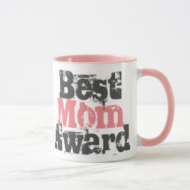 Beste Mam Award in Roze - Mok met tweetone koffie