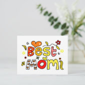 Beste mam briefkaart (Staand voorkant)