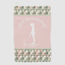 Beste Mam By Par Roze Monogrammed Golfhanddoek
