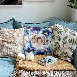 Beste Mam Custom Foto Bloemen Moederdag Gift Kussen