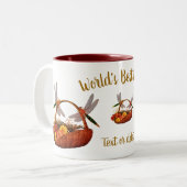 Beste mam Dragonflies Vloermandje op maat Tweekleurige Koffiemok (Voorkant links)