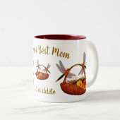 Beste mam Dragonflies Vloermandje op maat Tweekleurige Koffiemok (Voorkant rechts)