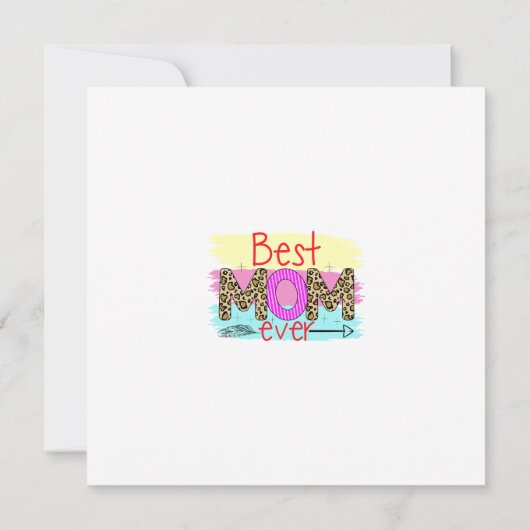 Beste mam Ever-regenboog (Achterkant)