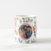 Beste Mam Ever Wildflower Foto Moederdag Mok (Center)