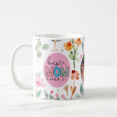 Beste Mam Ever Wildflower Foto Moederdag Mok (Links)